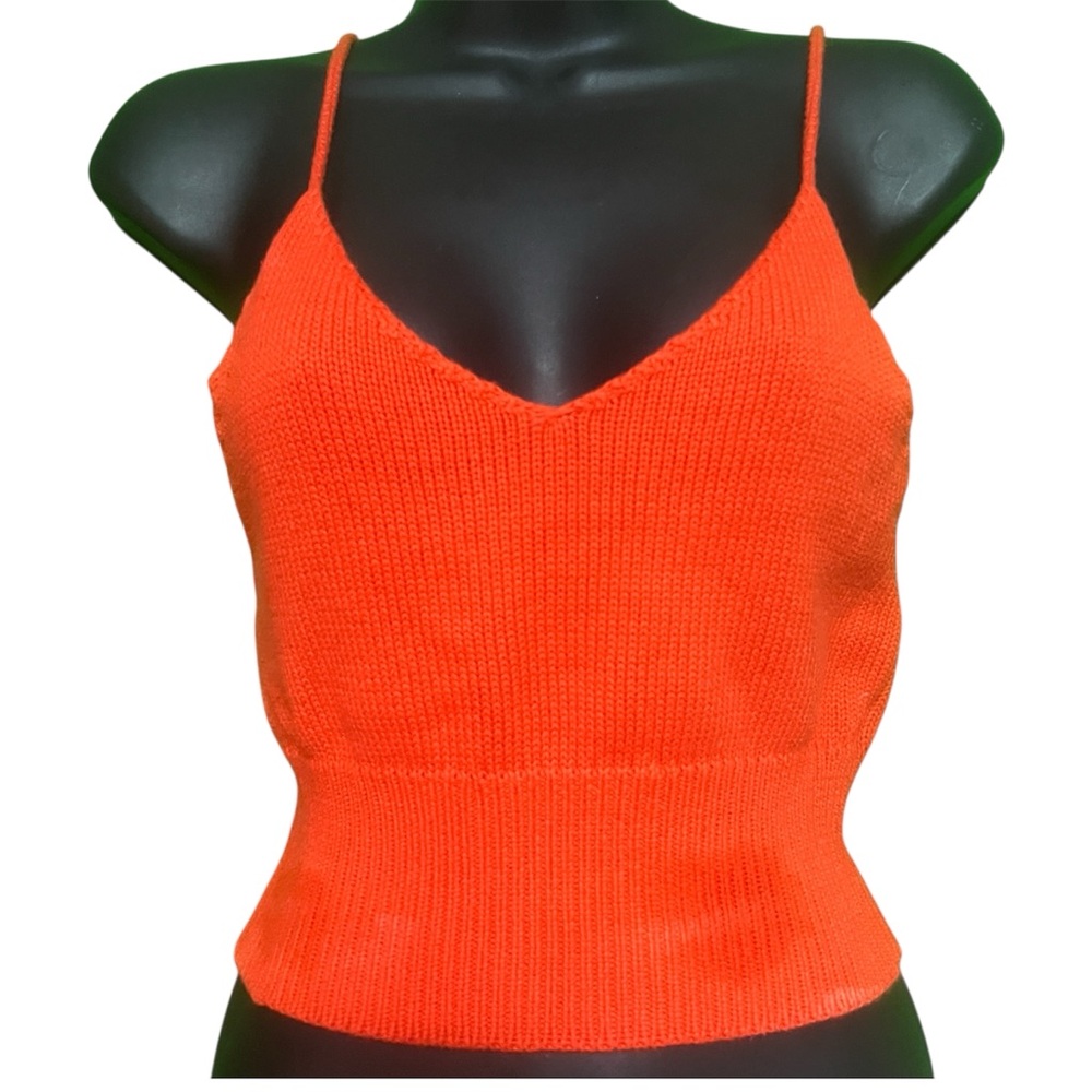 Forever 21 Red Crochet Knit Cami